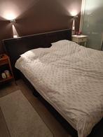 Bed te koop, Huis en Inrichting, Slaapkamer | Bedden, Ophalen, Gebruikt, Zwart, Tweepersoons