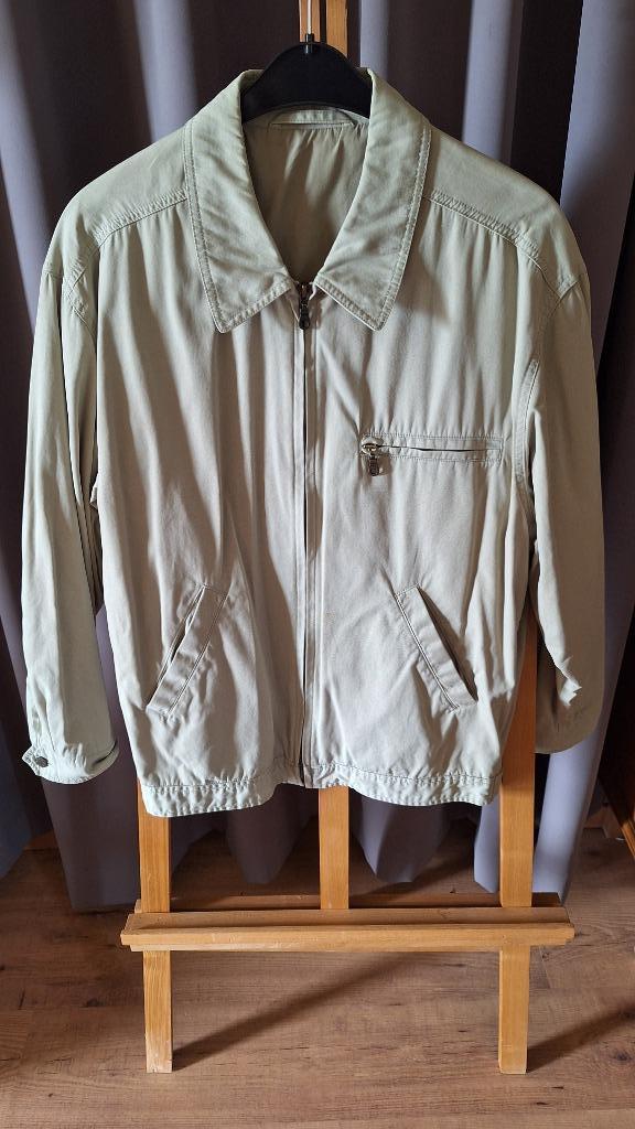 Heren Korte zomer jas licht beige katoen mt Medium, Kleding | Heren, Jassen | Zomer, Zo goed als nieuw, Maat 48/50 (M), Beige