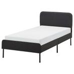 Slattum Ikea bed - wisselstukken, Ophalen, 90 cm, Eenpersoons, Zwart