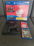 Playstation 4 Slim 1TB met controller + 2 Games, Met games, Ophalen of Verzenden, Zo goed als nieuw, 1 TB