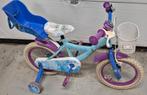 Meisjesfiets "Disney Frozen" - lichtblauw - 14 inch banden, Fietsen en Brommers, Ophalen, Gebruikt, 14 inch of minder, Handrem