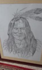 tekening, Antiek en Kunst, Kunst | Tekeningen en Fotografie, Ophalen