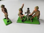 Britains miniaturen: British mortier + infanterist, Ophalen of Verzenden, Gebruikt, 1:35 tot 1:50, Figuur of Figuren