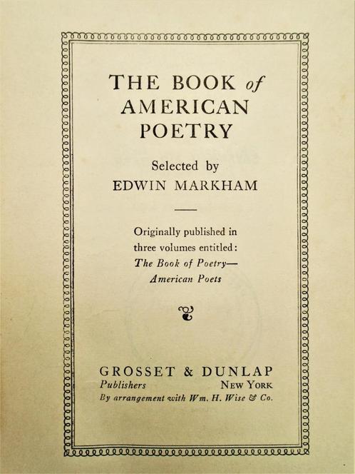 The Book of American Poetry - 1934 - Bataille des Ardennes, Livres, Poèmes & Poésie, Utilisé, Plusieurs auteurs, Enlèvement ou Envoi