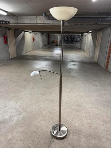 Moderne Staande lamp met leeslamp, Enlèvement, Utilisé, Métal, 150 à 200 cm