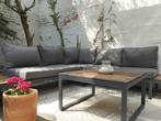 Tuinset met kussens en tafel compleet, Ophalen, Gebruikt, 6 zitplaatsen, Bank