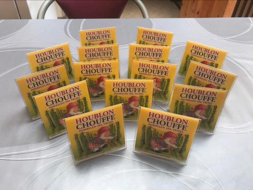 chouffe houblon tafelbordjes/reclames.15 voor 10€, Verzamelen, Biermerken, Nieuw, Reclamebord, Plaat of Schild, Ophalen of Verzenden