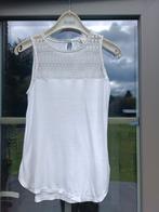 Witte top van H&M met mesh boven de borst, Kleding | Dames, Topjes, Ophalen of Verzenden, Gedragen, Wit