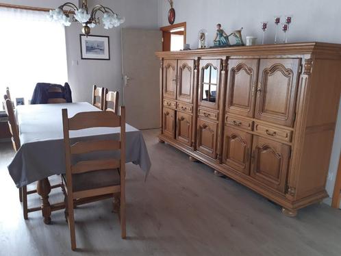 volledige eetkamer eik in zeer goede staat, Huis en Inrichting, Complete eetkamers, Gebruikt, 4 tot 6 stoelen, Ophalen