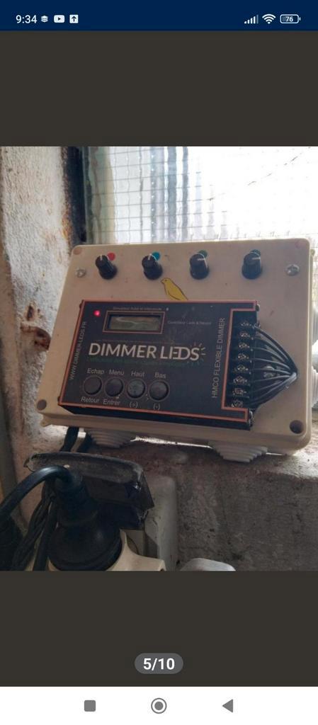 Dimmer lede pour batterie d'élevage, Animaux & Accessoires, Oiseaux | Accessoires, Comme neuf, Enlèvement ou Envoi
