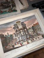 Oude gravure uit de 18e eeuw, Antiek en Kunst, Ophalen of Verzenden, Stad- en Dorpsgezichten