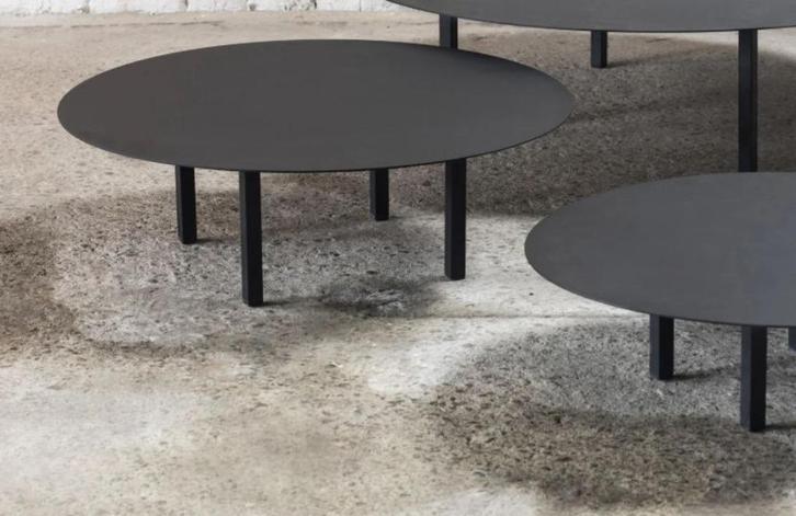 Serax - Bea Mombaers - salontafels 01 en 02, Huis en Inrichting, Tafels | Salontafels, Gebruikt, Minder dan 50 cm, Rond, Overige materialen