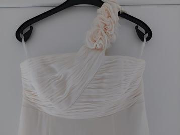 Trouwjurk maat 38 Ugo Zaldi, Enlèvement, Porté, Taille 38/40 (M), Blanc