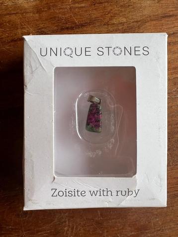 Bijoux pendentif pierre Zoïste à rubis avec certificat :