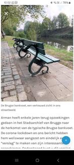 GEZOCHT!! brugse Gietijzeren tuinbank/parkbank, Tuin en Terras, Tuinbanken, Ophalen, Gebruikt