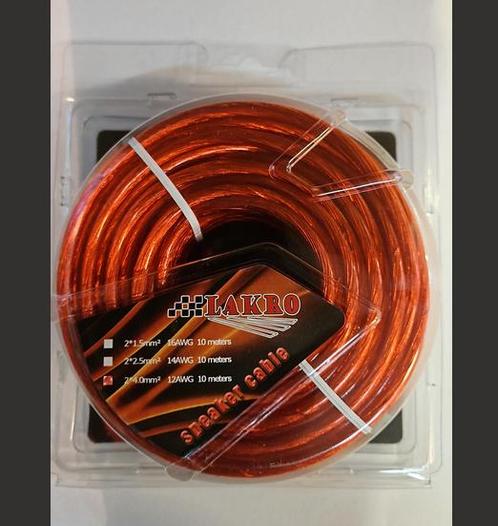 Luidsprekerkabel - Speakerkabel 2x1,5mm / 2x2.5mm / 2x4.0mm, Auto diversen, Autospeakers