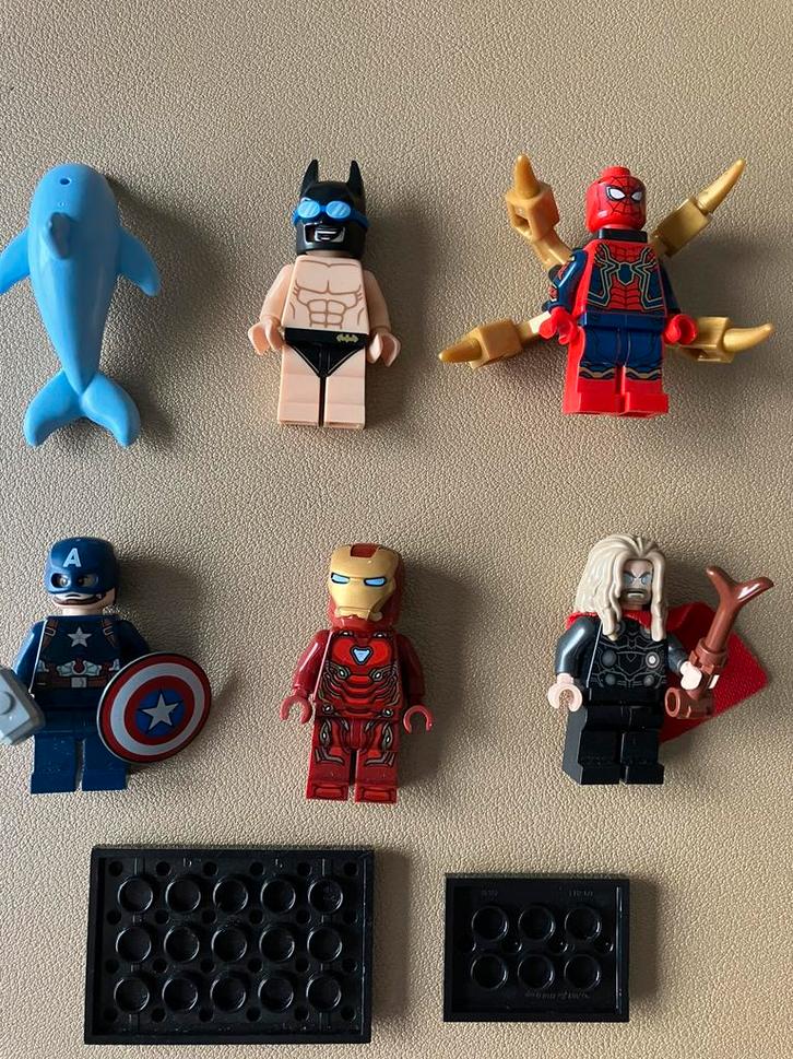 Lego Super Heroes figuren Marvel set van 5, Kinderen en Baby's, Speelgoed | Bouwstenen, Zo goed als nieuw, Ophalen of Verzenden
