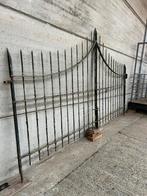 Antiek vol smeedijzeren dubbel hekken of poort, Tuin en Terras, Tuinhekken en Hekwerk, Ophalen, Gebruikt, IJzer, Tuinhek
