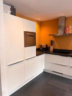 Moderne witte hoogglans hoekkeuken+ WHIRLPOOLGEDEMONTEERD, Huis en Inrichting, Keuken | Complete keukens, Wit, Hoekkeuken, Ophalen of Verzenden