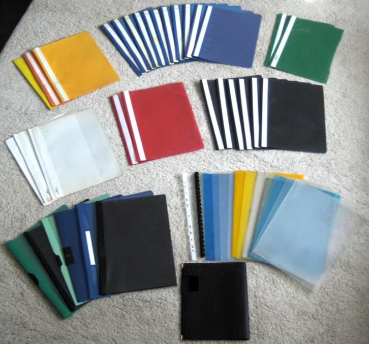 34 ringmappen en 46 snelhechtmappen 9 euro voor alles samen, Diversen, Papierwaren, Zo goed als nieuw, Ophalen of Verzenden