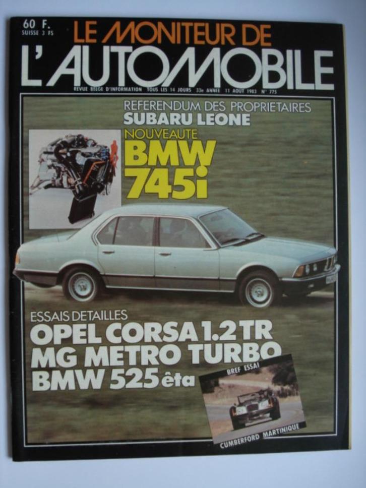 Moniteur de l'Automobile 775, Boeken, Auto's | Folders en Tijdschriften, Gelezen, Algemeen, Verzenden