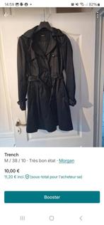 Trench noir ceinture marque Morgan., Ophalen