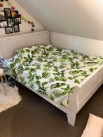 Houten 2p bed, Huis en Inrichting, Slaapkamer | Complete slaapkamers, Ophalen, Gebruikt