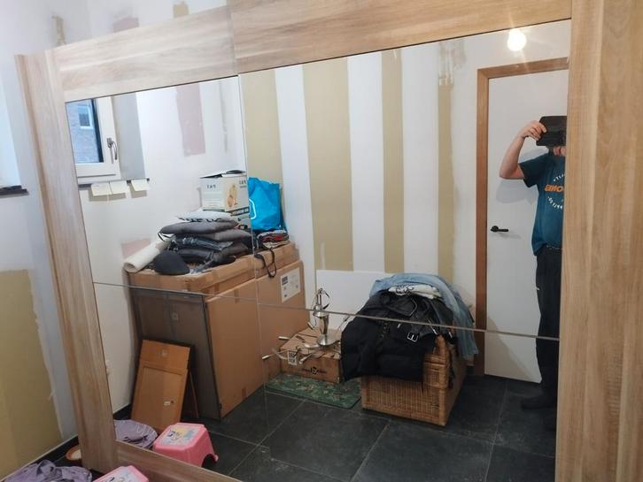 Kleerkast of boekenkast met commode, Maison & Meubles, Armoires | Bibliothèques, Enlèvement