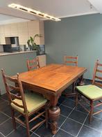 Eettafel met 11 stoelen, Huis en Inrichting, Gebruikt, 200 cm of meer, 50 tot 100 cm, Vijf personen of meer