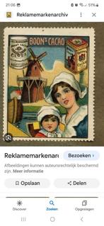 GEZOCHT, sluitzegels postzegels Boon's Cacao, Wormerveer., Postzegels en Munten, Verzenden