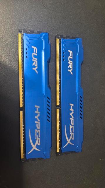 Kingston HyperX Fury 16GB (2x8) DDR3 1600 mHz CL10 beschikbaar voor biedingen