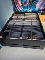 Lit complet avec stockage, 140x200, Huis en Inrichting, Slaapkamer | Waterbedden, Ophalen, Tweepersoons, 140 cm, Zo goed als nieuw