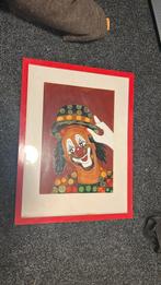 schilderij clown, Antiek en Kunst, Ophalen