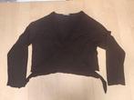 Zwarte bolero met franje maat XXL, Zwart, Ophalen of Verzenden, Zo goed als nieuw, Maat 46/48 (XL) of groter