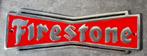 Firestone banden reclame  mancave shworoom garage borden, Comme neuf, Enlèvement ou Envoi, Panneau publicitaire