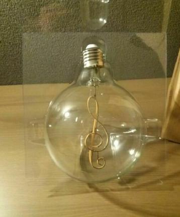 Led bulb filament lamp in muzieksleutel 125 mm dimbaar, Enlèvement ou Envoi