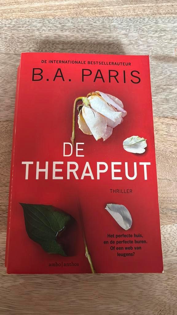 B.A. Paris - De therapeut, Boeken, Thrillers, Ophalen of Verzenden