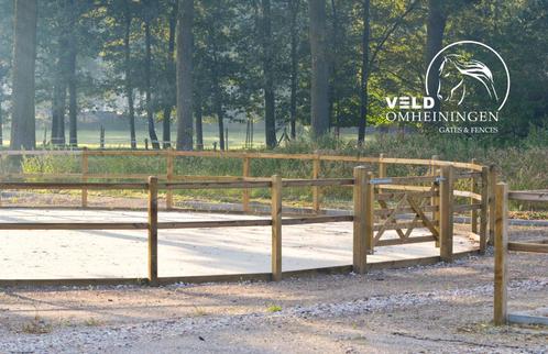 Opschroef omheining hout, Paddock, Weide Afrastering, Rijbak, Dieren en Toebehoren, Stalling en Weidegang, Opfok, Stalling, Weidegang
