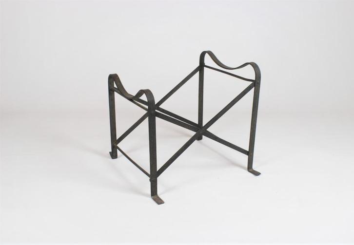 oude metalen steun voor jenevervat, Antiek en Kunst, Curiosa en Brocante, Ophalen