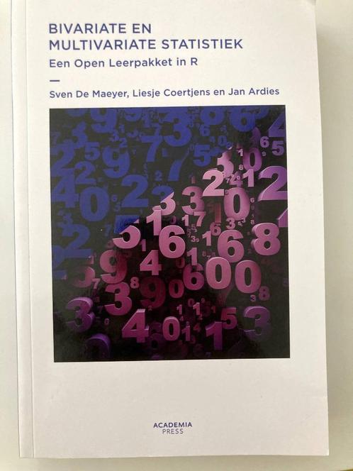Bivariate en multivariate statistiek, Boeken, Wetenschap, Nieuw, Sociale wetenschap, Ophalen