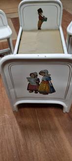 Antiek metalen poppenbed met nachtkastjes. 60 jaar oud., Antiek en Kunst, Ophalen