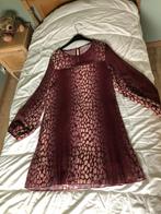 Robe bordeau imprimée - Cassis - L, Cassis, Ophalen, Gedragen, Knielengte