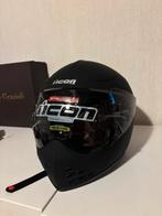 Icon motorhelm mat zwart, Motoren, Dames, Nieuw zonder kaartje, S, Ophalen
