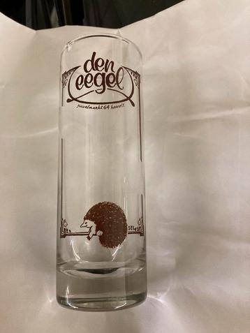 Zeldzaam longdrink glas van “den eegel” te Hasselt 