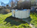 Piscine 360 x 120 cm , acier avec accessoires, Ophalen, Gebruikt