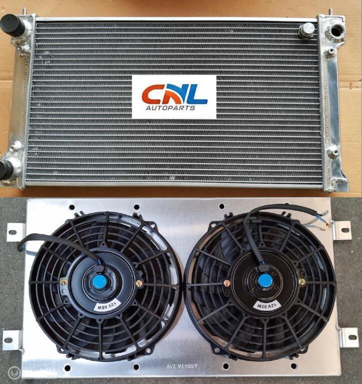 Radiateur +Shroud+Fans for 1986-1992 VW Golf MK1 Mk2 1.8L GT, Auto-onderdelen, Motor en Toebehoren, Nieuw, Ophalen of Verzenden