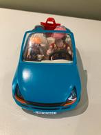 Playmobil op stap met cabrio auto + 2 mannetjes + hond, Ophalen of Verzenden