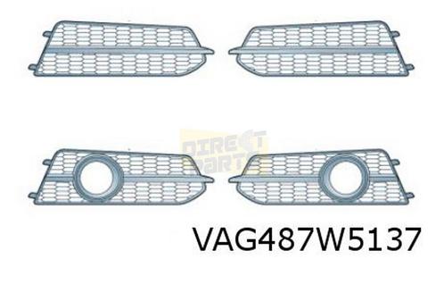 Audi A6 (3/11-5/16) voorbumpergrille Links (+ml) (9B9 satijn, Auto-onderdelen, Carrosserie, Bumper, Audi, Voor, Nieuw, Verzenden