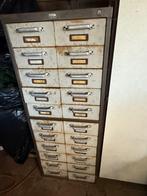 VINTAGE INDUSTRIELE STALEN LADEKAST, Huis en Inrichting, Kasten | Ladekasten, Ophalen, Gebruikt, 5 laden of meer, 100 tot 150 cm