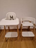 2 chaises stokke steps (+ siège bébé avec plateau), Kinderen en Baby's, Kinderstoelen, Ophalen, Gebruikt, Meegroeistoel, Stoelverkleiner
